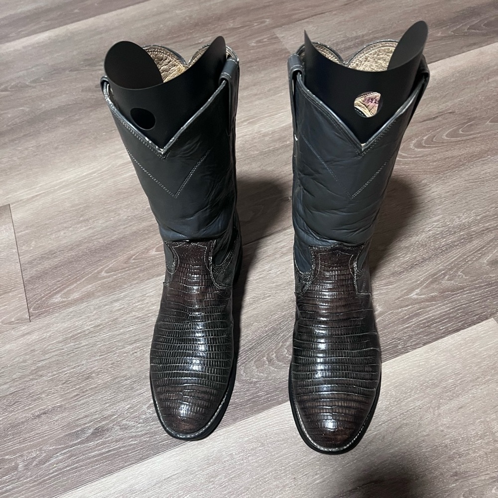 Justin Exotic Teju Lizard Ropers 8.5D